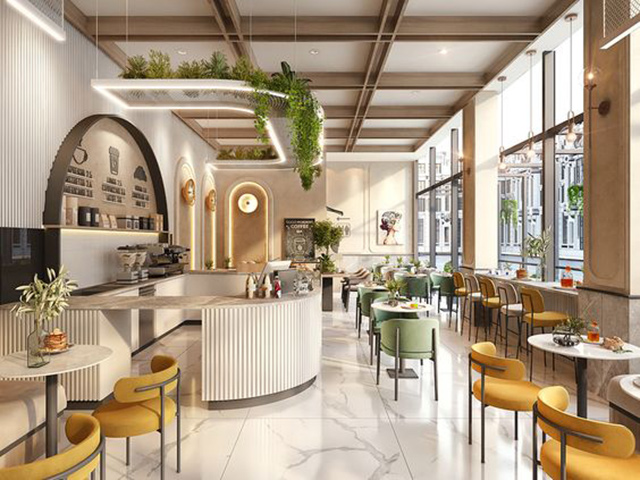 Nội thất quán cafe phong cách hiện đại